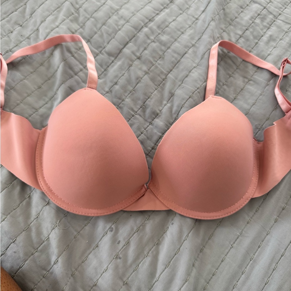 Elegant Blush Pink Women's Bra